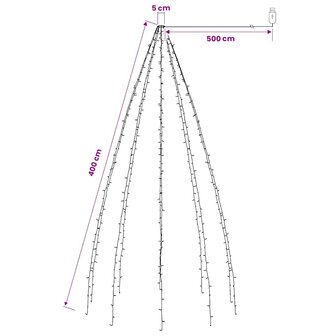 Kerstboomverlichting met 400 LED&amp;apos;s meerkleurig net 400 cm 7
