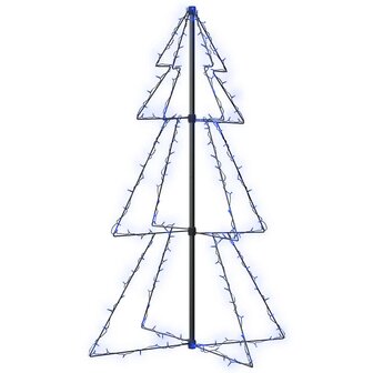 Kegelkerstboom 160 LED&amp;apos;s binnen en buiten 78x120 cm 2