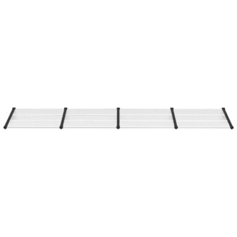 Deurluifel 396x90 cm polycarbonaat zwart en transparant 3