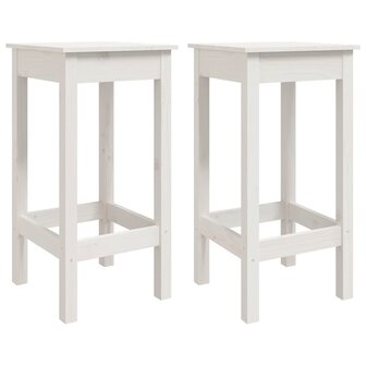 3-delige Barset massief grenenhout wit 5