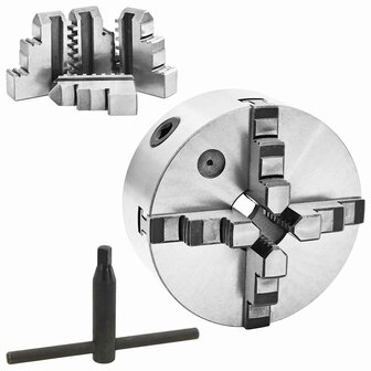 Klauwplaat met 4 bekken zelfcentrerend 160 mm staal K12 160 2