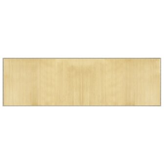 Vloerkleed rechthoekig 60x200 cm bamboe lichtnaturel 2