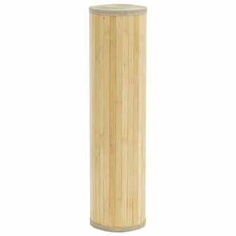 Vloerkleed rechthoekig 60x200 cm bamboe lichtnaturel 3