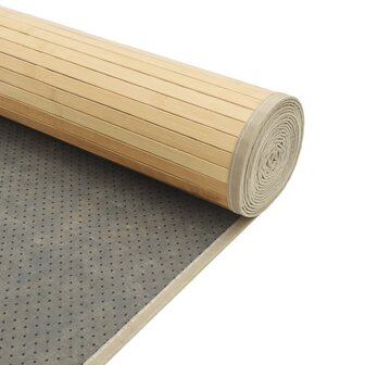 Vloerkleed rechthoekig 60x200 cm bamboe lichtnaturel 5