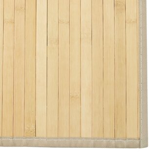 Vloerkleed rechthoekig 60x200 cm bamboe lichtnaturel 6