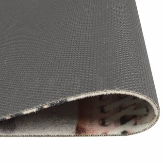 Keukenmat wasbaar shoezone-print 45x150 cm fluweel 3