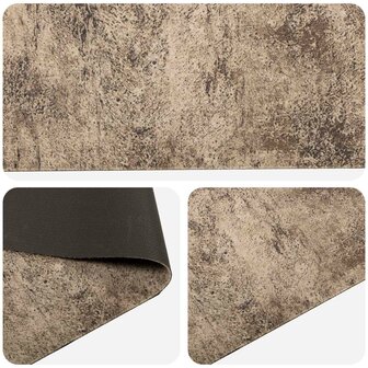 Keukenmat Bruin beton 150 x 45 cm 100% Polyamide 3