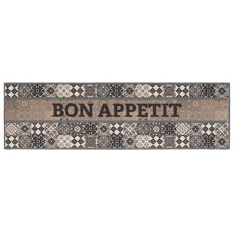 Keukenmat Grijs bon appetit 150 x 45 cm 100% Polyamide 2