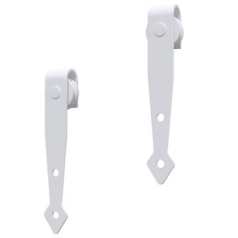 Ophangset voor minischuifdeur 152 cm koolstofstaal wit 5