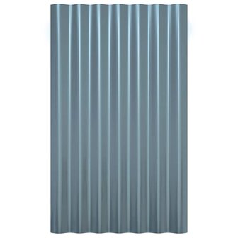 Dakpanelen 36 st 60x36 cm gegalvaniseerd staal grijs 4