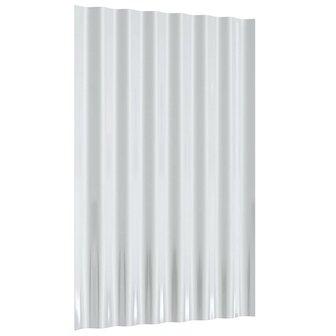 Dakpanelen 36 st 60x36 cm gegalvaniseerd staal grijs 5