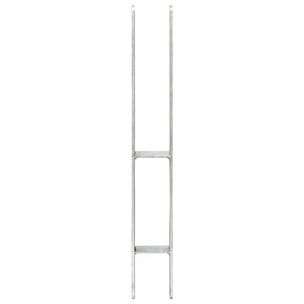 Grondankers 6 st 7x6x60 cm gegalvaniseerd staal zilverkleurig 3
