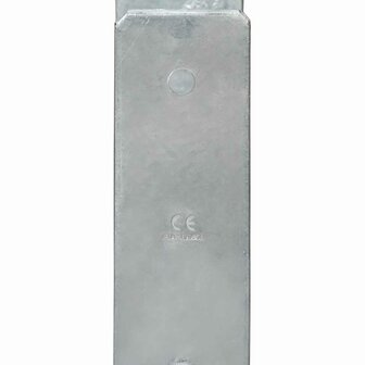 Grondankers 6 st 7x6x60 cm gegalvaniseerd staal zilverkleurig 4