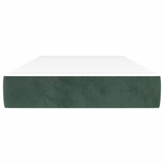 Pocketveringmatras medium 80x200x20 cm fluweel donkergroen 3