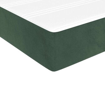 Pocketveringmatras medium 80x200x20 cm fluweel donkergroen 5