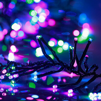 Lichtslinger cluster met 2000 LED&amp;apos;s pastel meerkleurig PVC 4