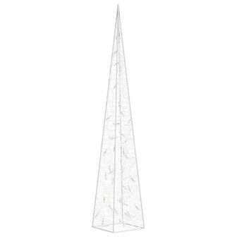 Lichtkegel decoratief LED 90 cm acryl koudwit 3