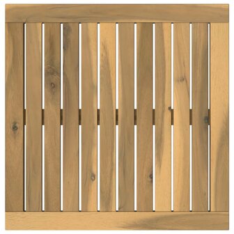 Tafelblad 48,5 x 49 x 2 cm Rechthoekig Massief Acaciahout Wit 2