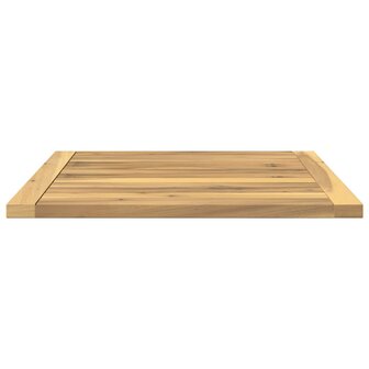 Tafelblad 48,5 x 49 x 2 cm Rechthoekig Massief Acaciahout Wit 5