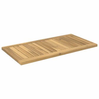 Tafelblad 68,5 x 35 x 2 cm Rechthoekig Massief Acaciahout Wit 3