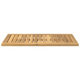 Tafelblad 68,5 x 35 x 2 cm Rechthoekig Massief Acaciahout Wit 4