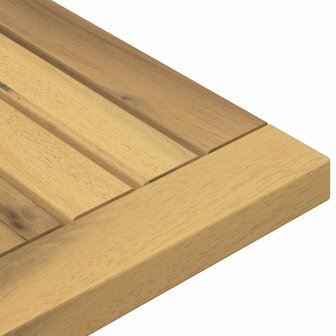 Tafelblad 68,5 x 35 x 2 cm Rechthoekig Massief Acaciahout Wit 6