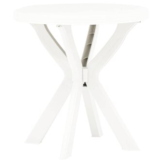 Bistrotafel &Oslash;70 cm kunststof wit 1