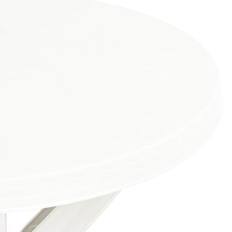 Bistrotafel &Oslash;70 cm kunststof wit 4