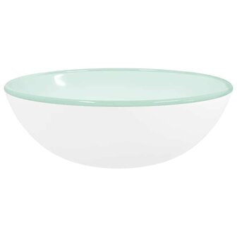Wasbak 35x12 cm gehard glas wit 2