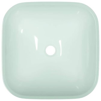 Wasbak 42x42x14 cm glas wit 4