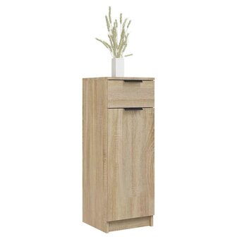 Badkamerkast 32x33,5x90 cm bewerkt hout sonoma eikenkleurig 4
