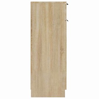 Badkamerkast 32x33,5x90 cm bewerkt hout sonoma eikenkleurig 8