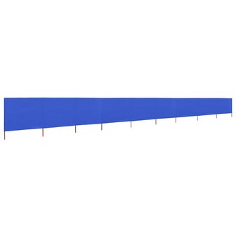 Windscherm 9-panelen 1200x160 cm stof azuurblauw 2