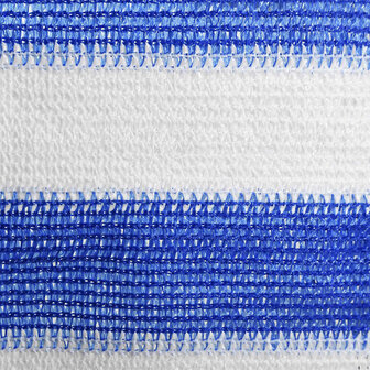Balkonscherm 90x400 cm HDPE blauw en wit 3