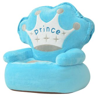 Kinderstoel prins pluche blauw 1