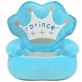 Kinderstoel prins pluche blauw 2