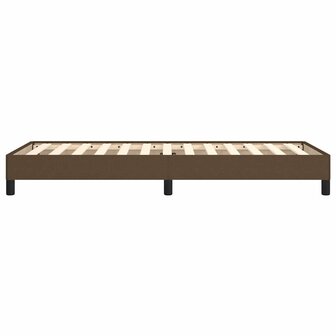 Bedframe zonder matras 90x190 cm stof donkerbruin 6