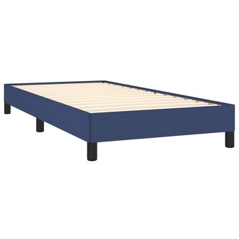 Bedframe zonder matras 90x190 cm stof blauw 4