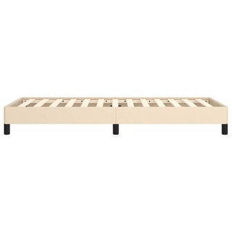 Bedframe zonder matras 100x200 cm stof cr&egrave;mekleurig 6