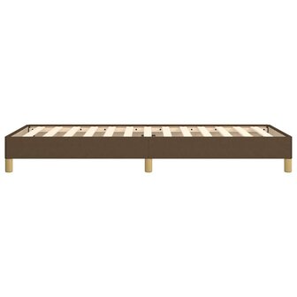 Bedframe zonder matras 100x200 cm stof donkerbruin 6