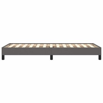 Bedframe kunstleer grijs 100x200 cm 6