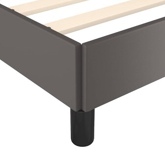 Bedframe kunstleer grijs 100x200 cm 7