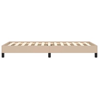 Bedframe kunstleer cappuccinokleurig 100x200 cm 6