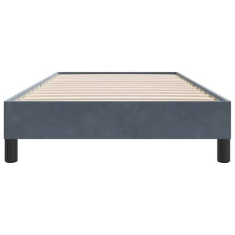 Bedframe zonder matras 80x210 cm fluweel donkergrijs 5