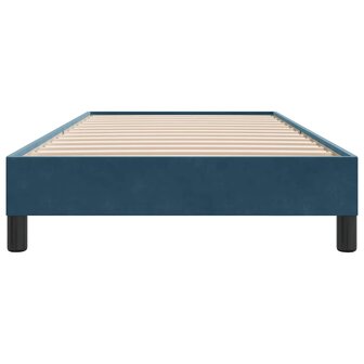 Bedframe zonder matras 80x210 cm fluweel donkerblauw 5
