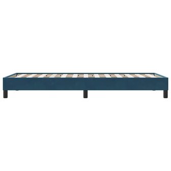 Bedframe zonder matras 80x210 cm fluweel donkerblauw 6