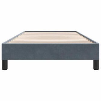 Bedframe zonder matras 90x210 cm fluweel donkergrijs 4