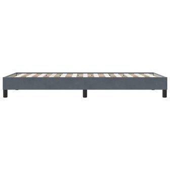 Bedframe zonder matras 100x210 cm fluweel donkergrijs 6