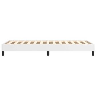 Boxspring bed kunstleer wit 90x200 cm 6