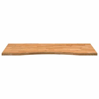 Bureaublad rechthoekig 100x50x2,5 cm eikenhout lichtbruin 5